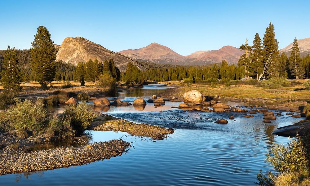 Autumn,Sunset,At,Tuolumne,Meadow,On,Tioga,Pass,,Yosemite,National